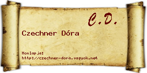 Czechner Dóra névjegykártya